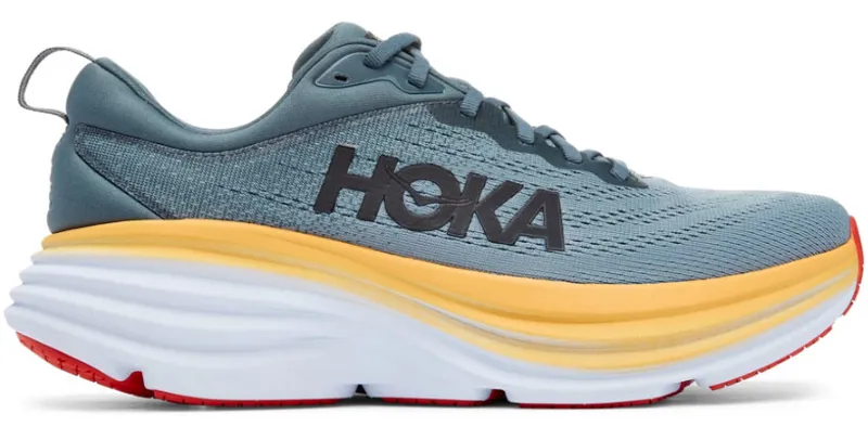 Hoka One One Men's Bondi 8 WIDE - Goblin Blue/Mountain Spring